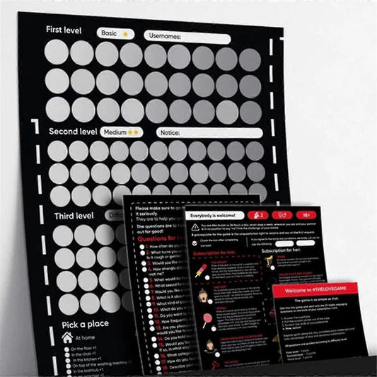 Valentine's Scratch-Off Date Poster