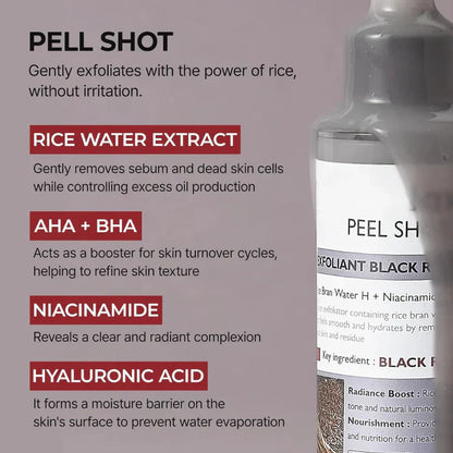 SilkGlow Rice Ampoule Exfoliant Set (one bottle)