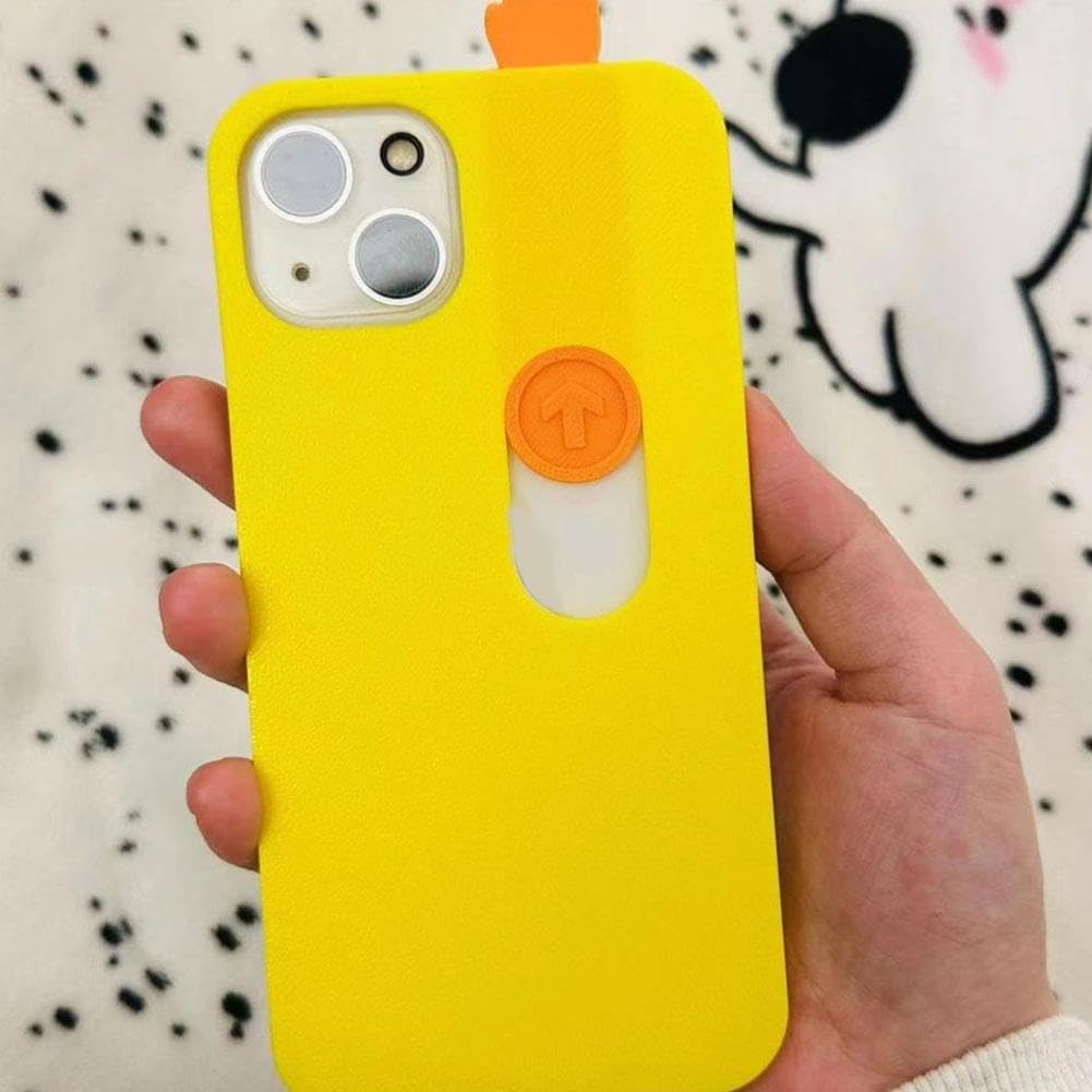 3D Sliding Finger Gag Case for iPhone 15"