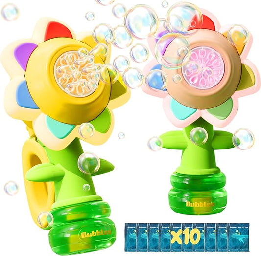 LED Flower Bubble Blaster for Kids