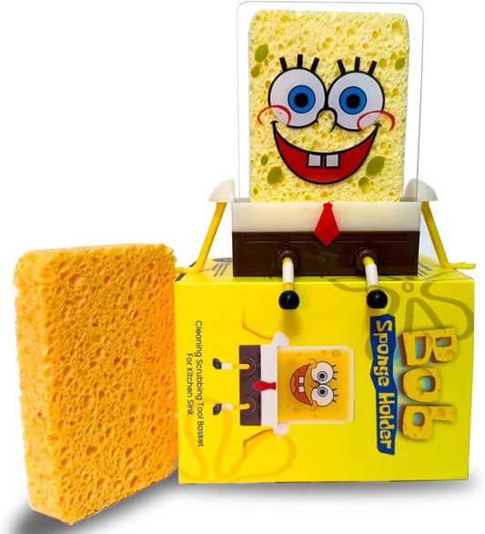 Cute Sink Sponge Holder – Fun Cartoon Design with Drainage