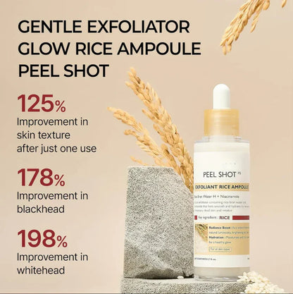 SilkGlow Rice Ampoule Exfoliant Set (one bottle)