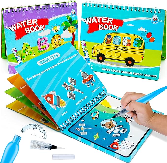 Color Splash Water Drawing Book (2pcs)