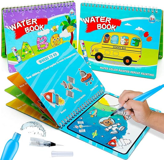 Color Splash Water Drawing Book (2pcs)