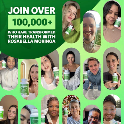 Rosabella Moringa Capsules – Natural Superfood Supplement (60 Count)
