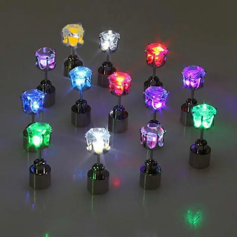 GlowFusion LED Stud Earrings – Light Up Your Style (1 Pair )