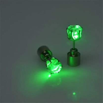 GlowFusion LED Stud Earrings – Light Up Your Style (1 Pair )