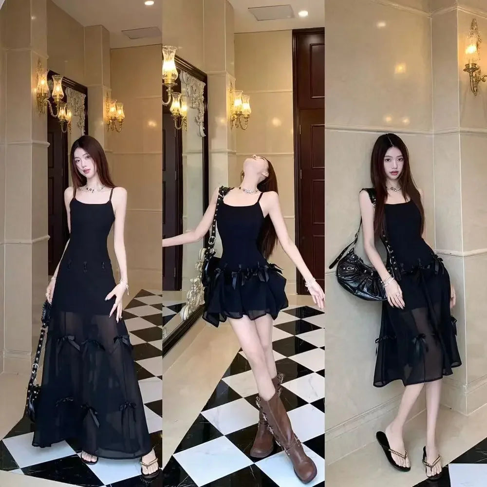 Butterfly Knot 3-in-1 Slimming Strap Dress