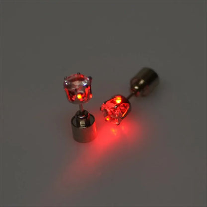 GlowFusion LED Stud Earrings – Light Up Your Style (1 Pair )