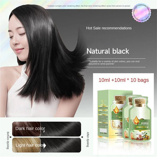Plant Bubble Hair Dye Shampoo
