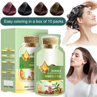 Plant Bubble Hair Dye Shampoo
