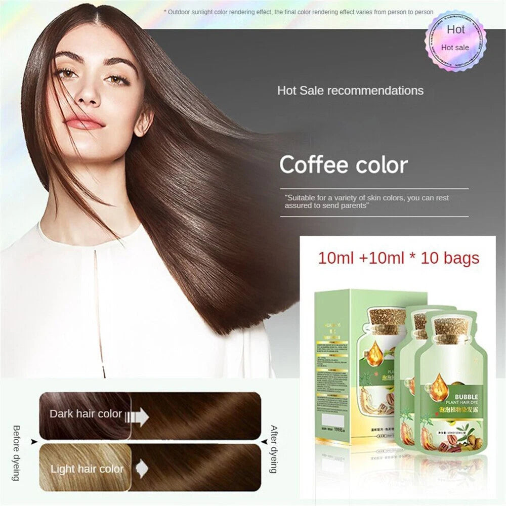 Plant Bubble Hair Dye Shampoo