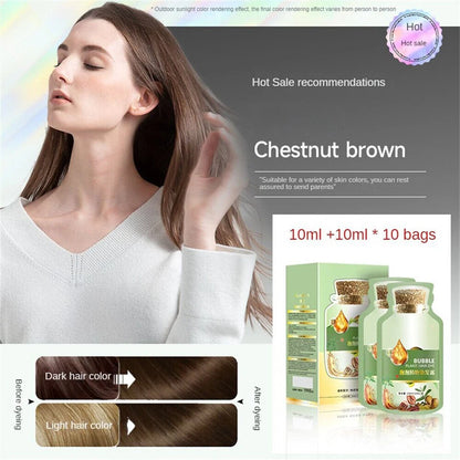 Plant Bubble Hair Dye Shampoo