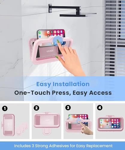 Anti-Fog Shower Phone Holder Case